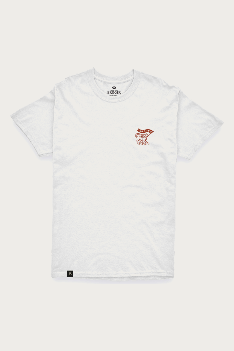 T-shirt Tiger White