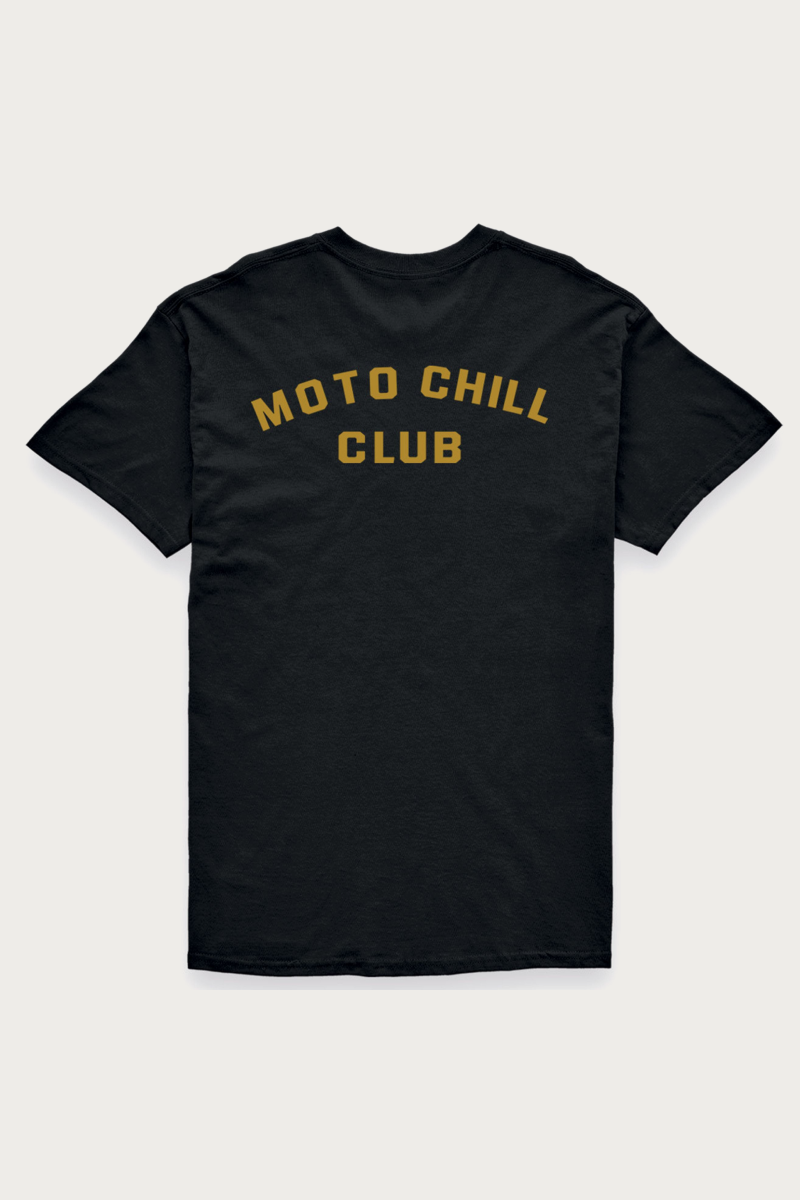 T-shirt Moto Chill Club Black