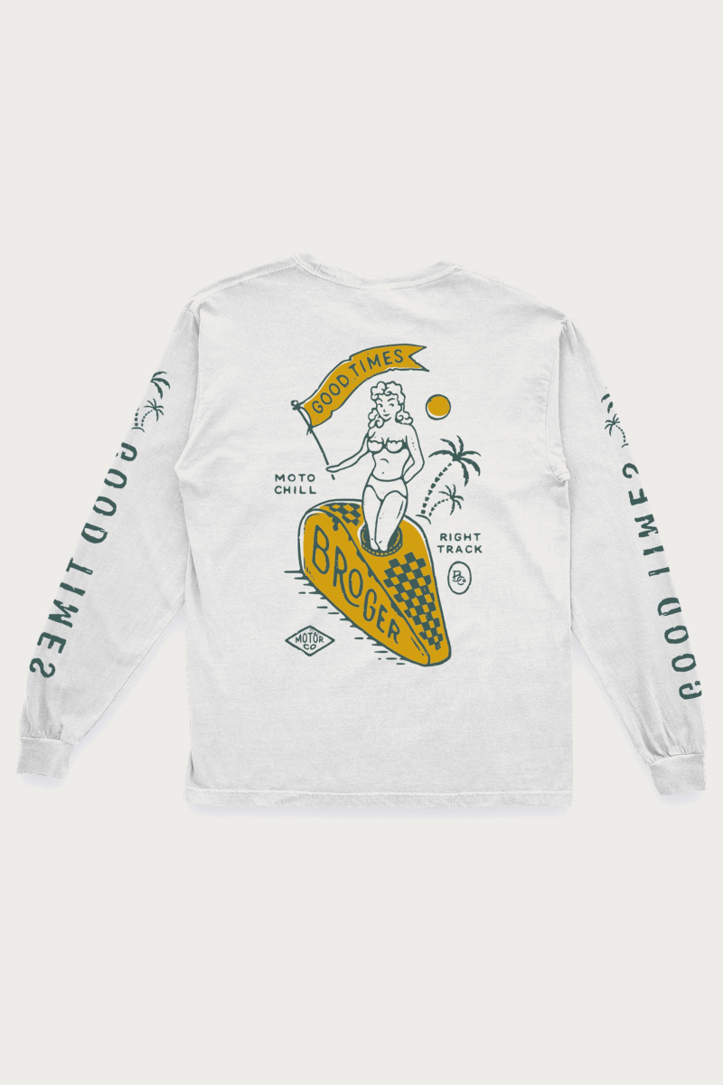 Longsleeve Good Times White