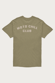 T-shirt Moto Chill Club Olive