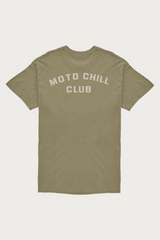 T-shirt Moto Chill Club Olive