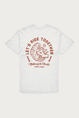 T-shirt Tiger White