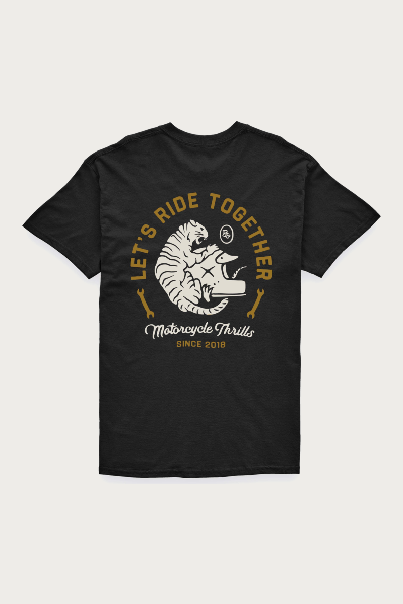 T-shirt Tiger Black