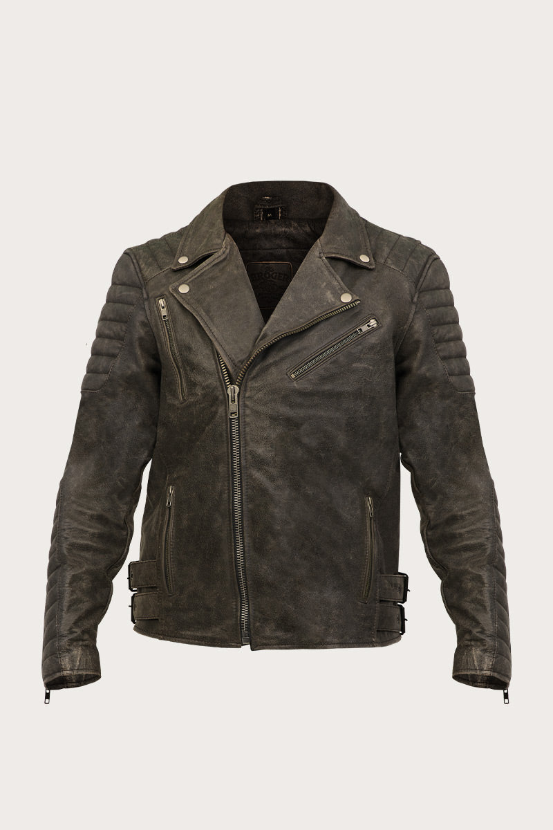 Ohio Vintage Brown Leather Jacket – Broger Moto