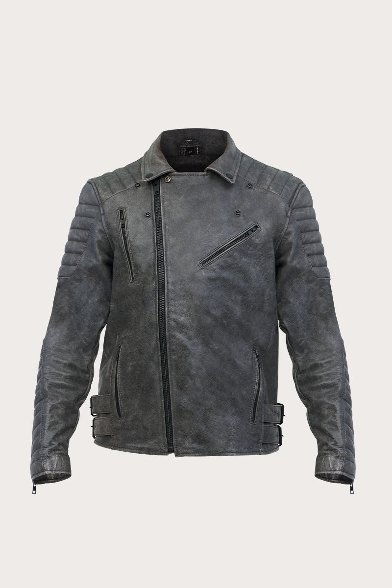 Ohio Grey Leather Jacket – Broger Moto