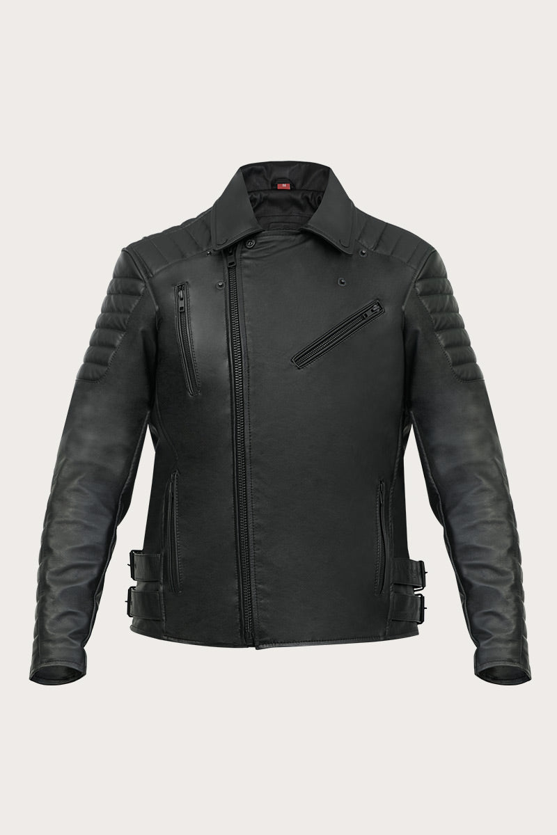 【えいぼー】leather jacket Ohio Black Leather Jacket – Broger Moto
