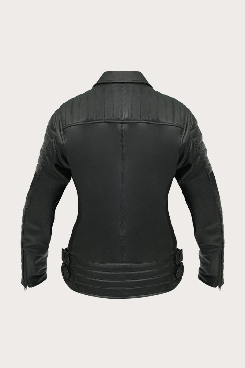 Ohio Lady Leather Jacket | Black