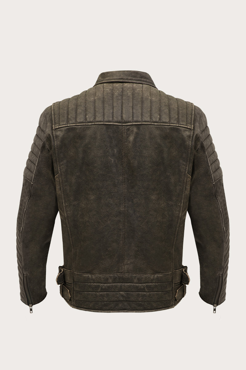 Ohio Vintage Brown Leather Jacket