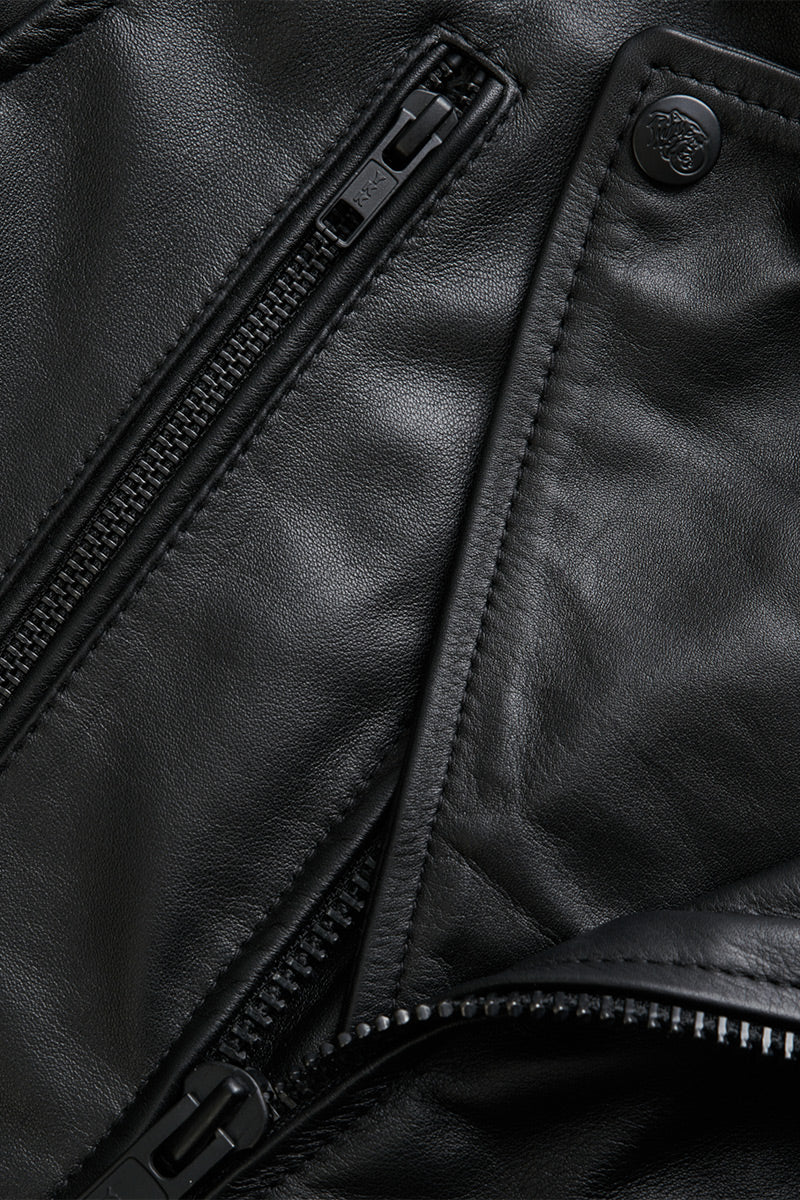 Ohio Lady Leather Jacket | Black