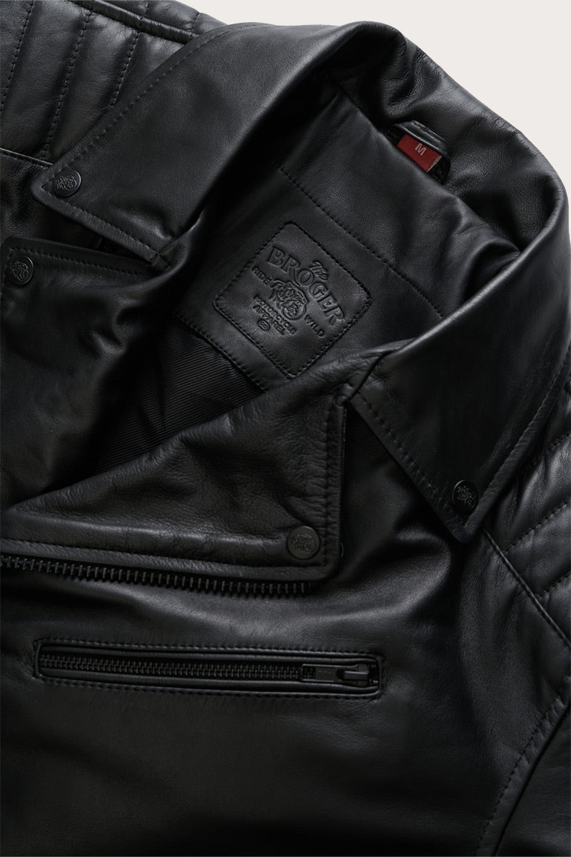 Ohio Black Leather Jacket