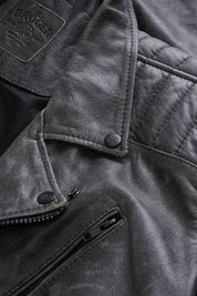 Ohio Grey Leather Jacket