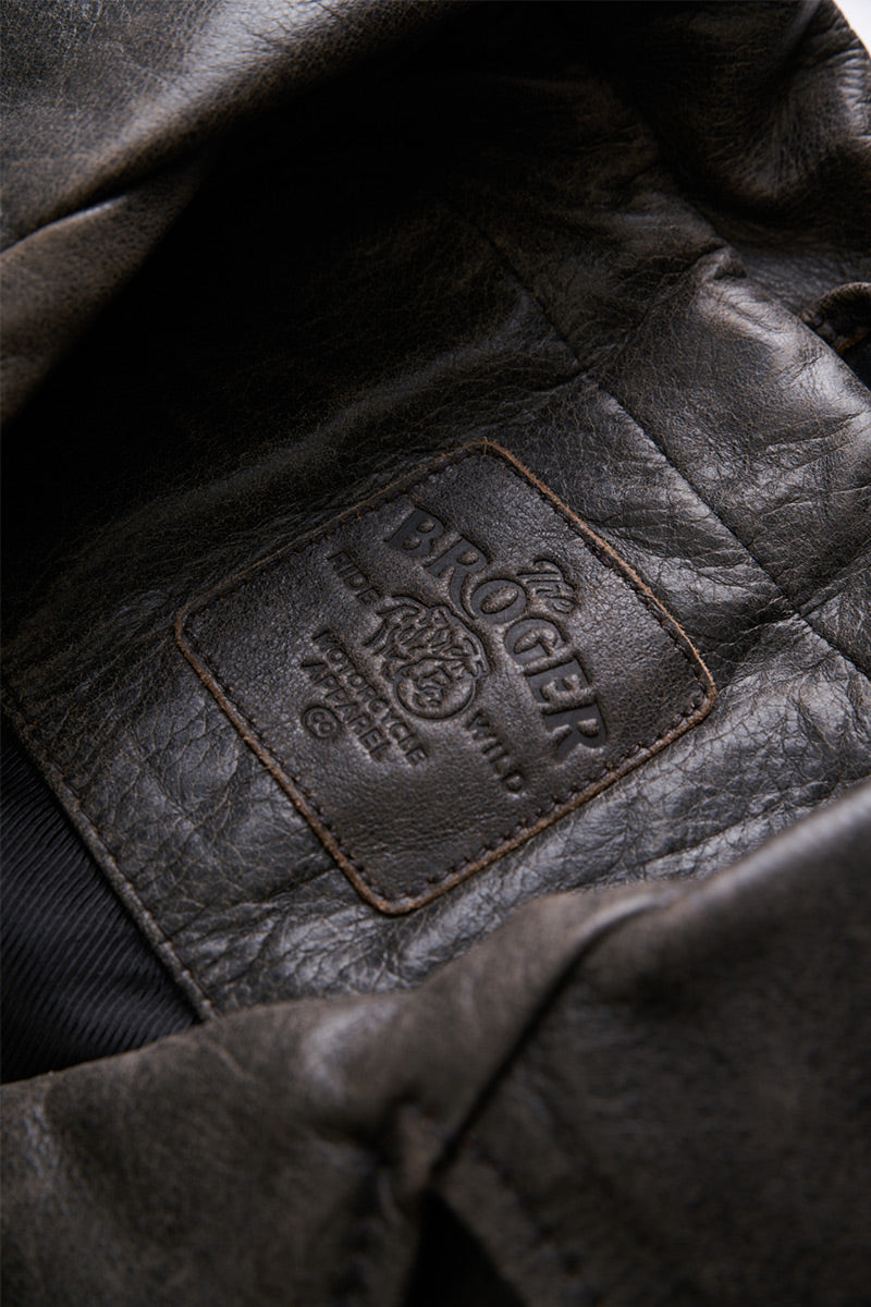 Ohio Vintage Brown Leather Jacket