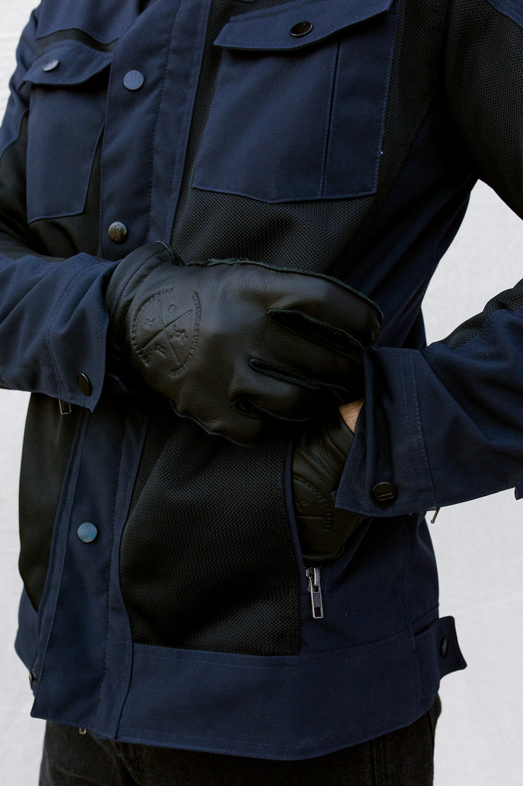 California Navy Blue/Black Jacket - Tactel®