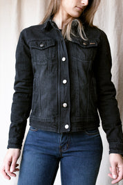 Florida Lady Jeans Jacket | Washed Black