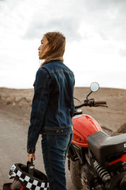Florida Lady Jeans Jacket | Washed Blue