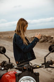 Florida Lady Jeans Jacket | Washed Blue