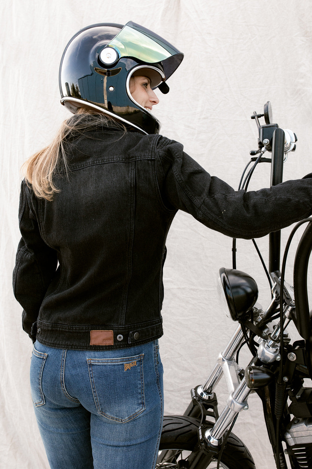 California Lady Protective Motorcycle Jeans - Slim Fit | Washed Blue