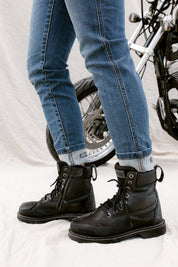 California Lady Protective Motorcycle Jeans - Slim Fit | Washed Blue
