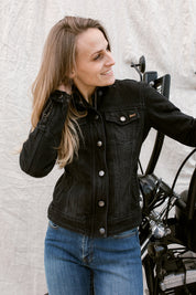 Florida Lady Jeans Jacket | Washed Black