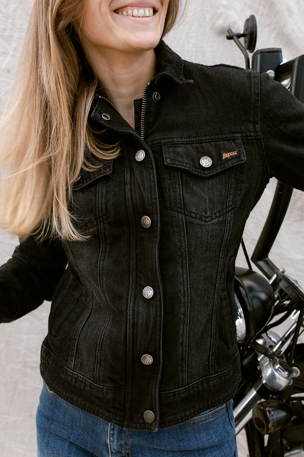 Florida Lady Jeans Jacket | Washed Black