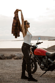 California Lady Jeans - Slim Fit  | Washed Black