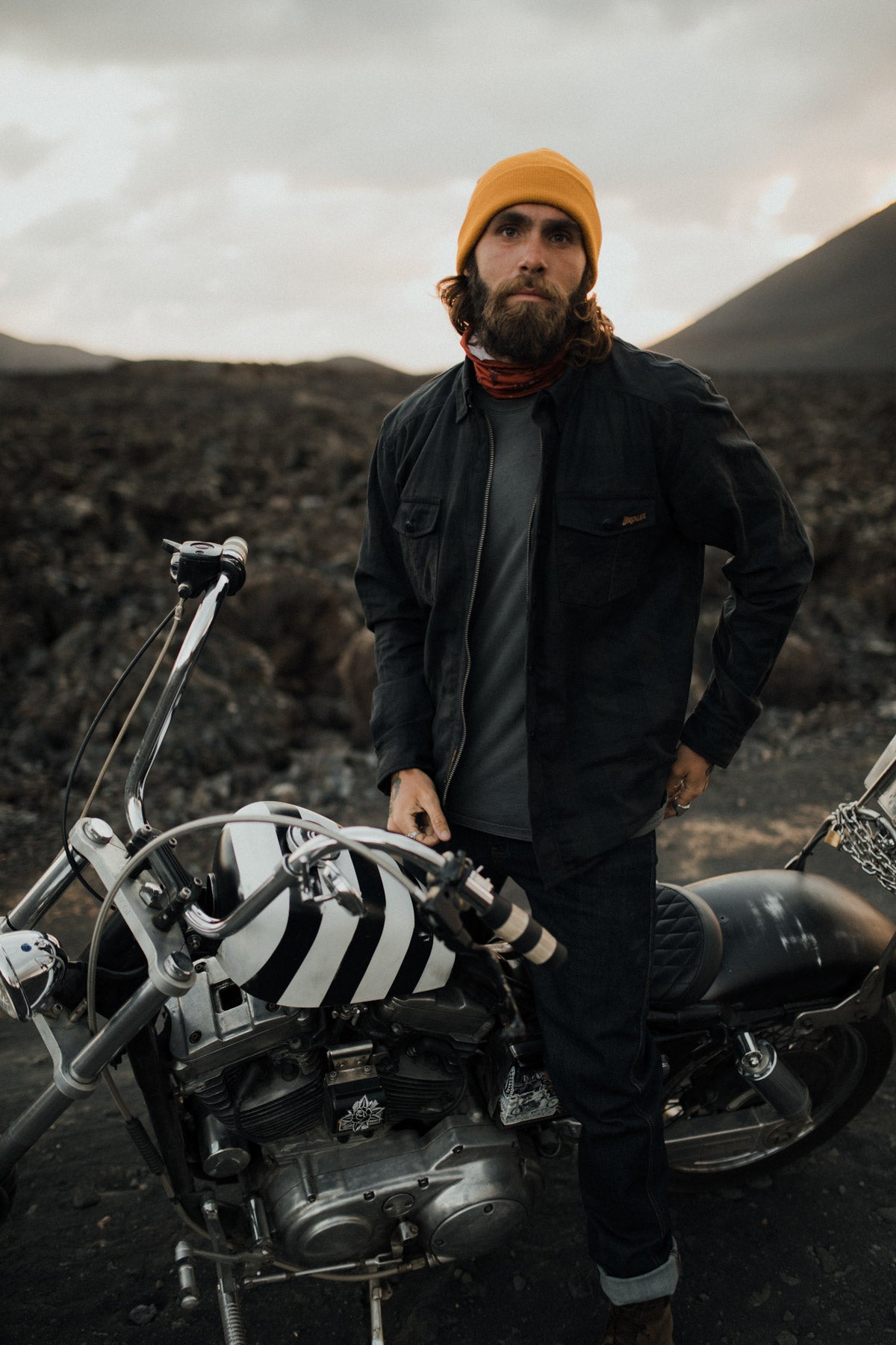 Alaska Black/Grey Protective Motorcycle Shirt