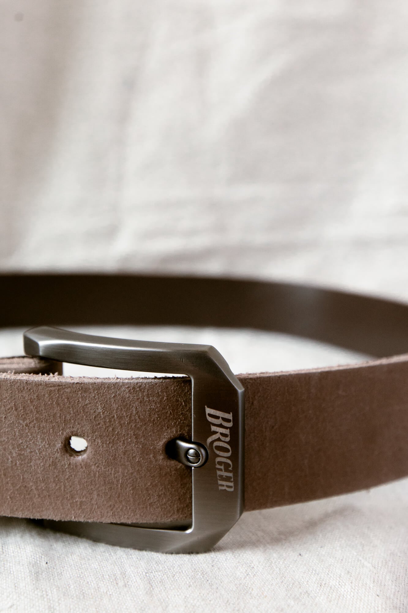 Alaska Vintage Brown Leather Belt