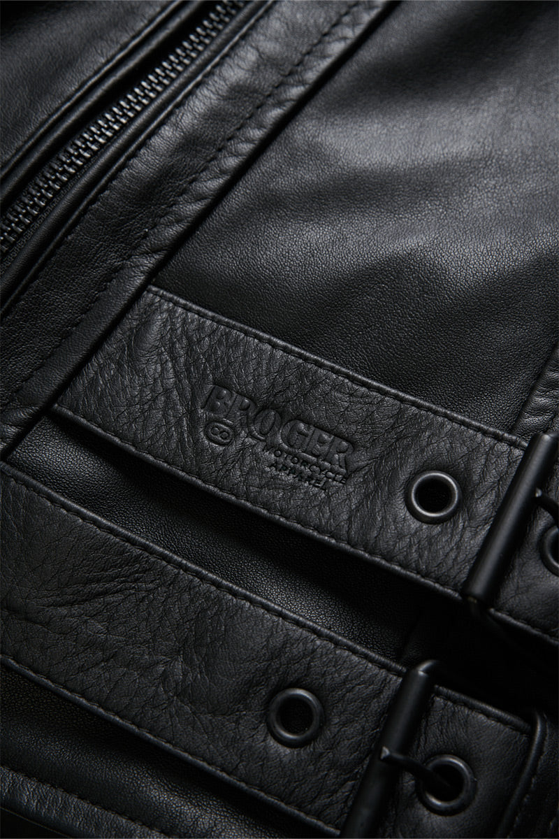 Ohio Black Leather Jacket