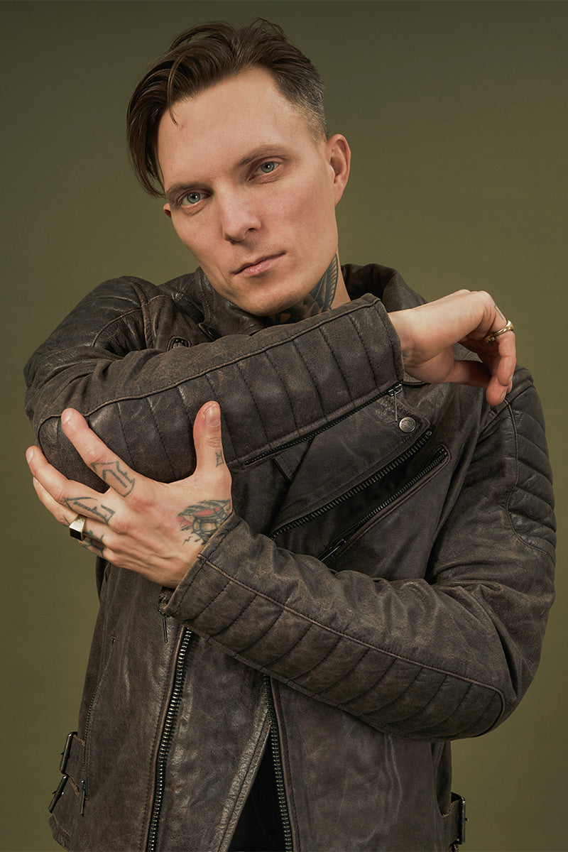 Ohio Vintage Brown Leather Jacket