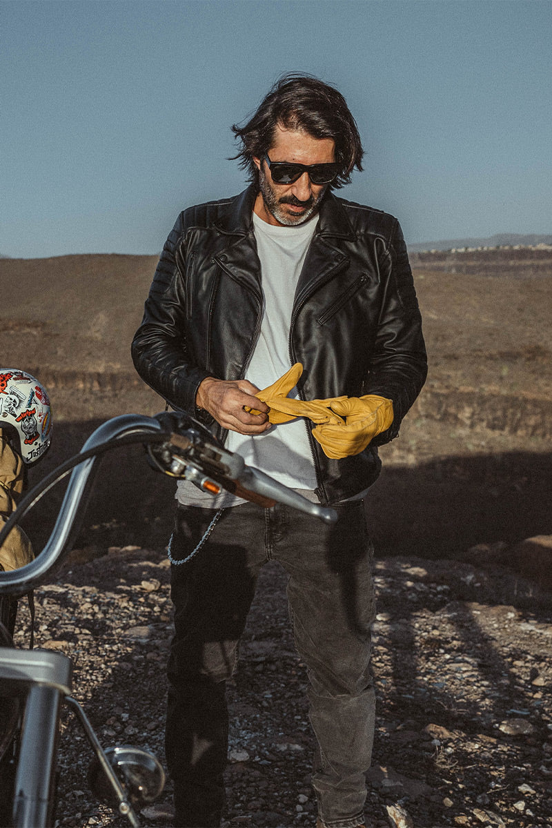 Ohio Black Leather Jacket