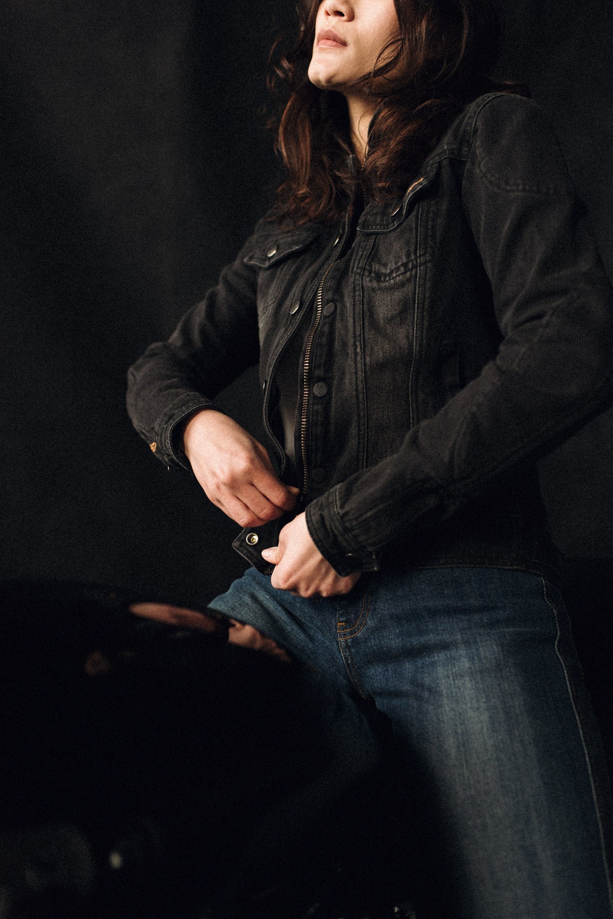 Florida Lady Jeans Jacket | Washed Black