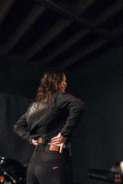 Florida Lady Jeans Jacket | Washed Black