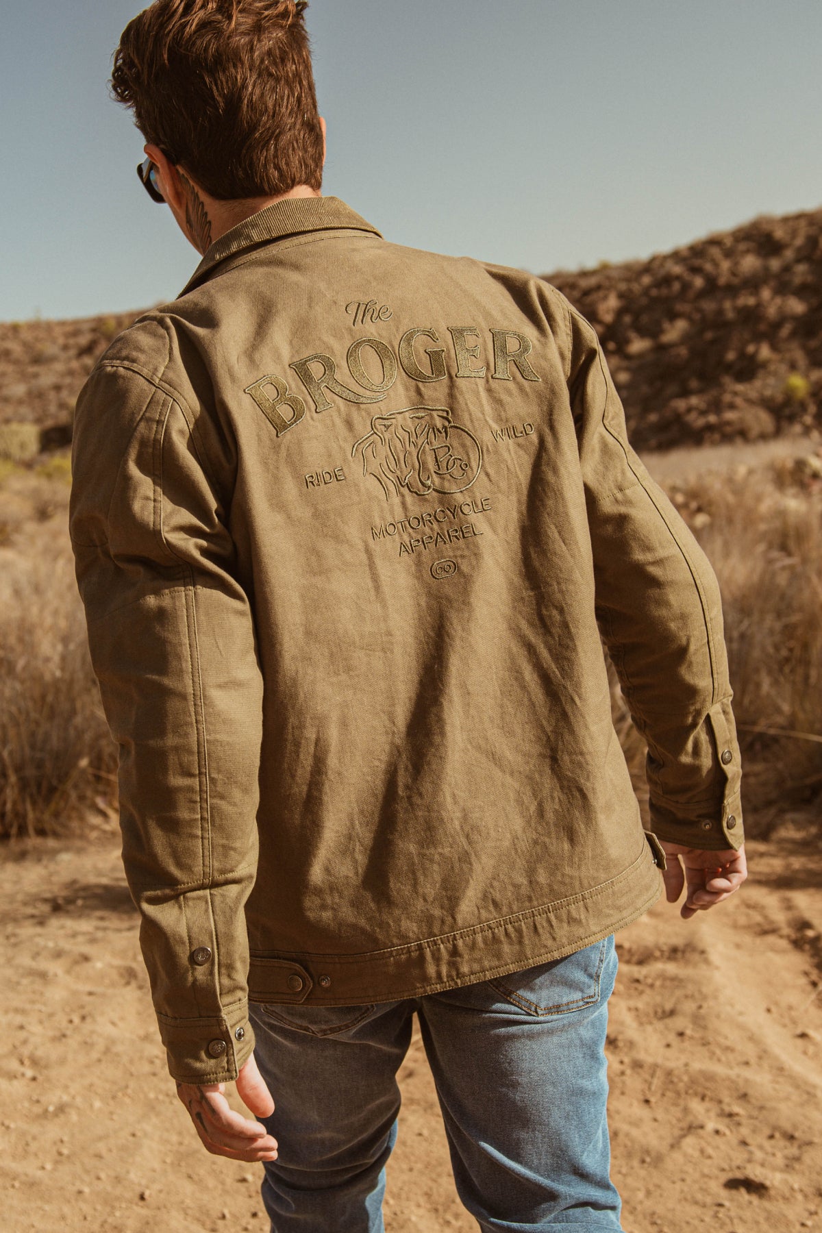 Desert-Landscape-Back Denim Jacket