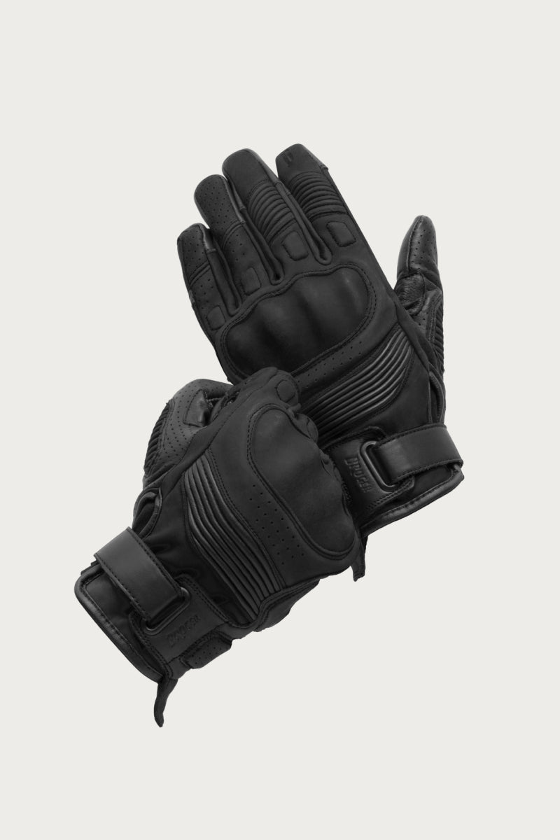 Ohio Black Motorcycle Gloves