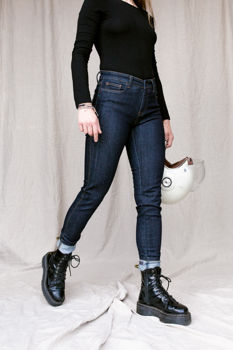 California Lady Motorcycle Jeans | Washed