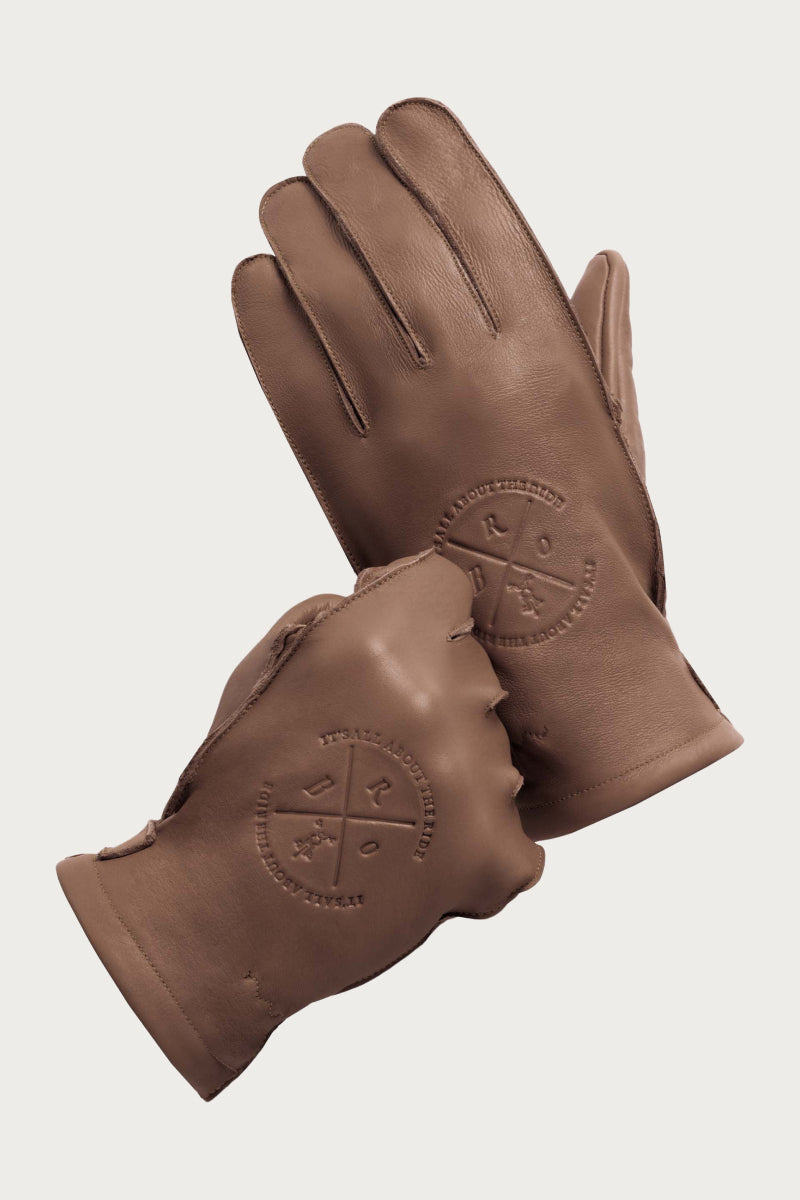 Alaska Vintage Brown Motorcycle Gloves