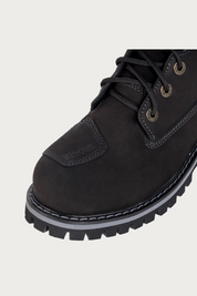 Alaska II Vintage Black Motorcycle Boots