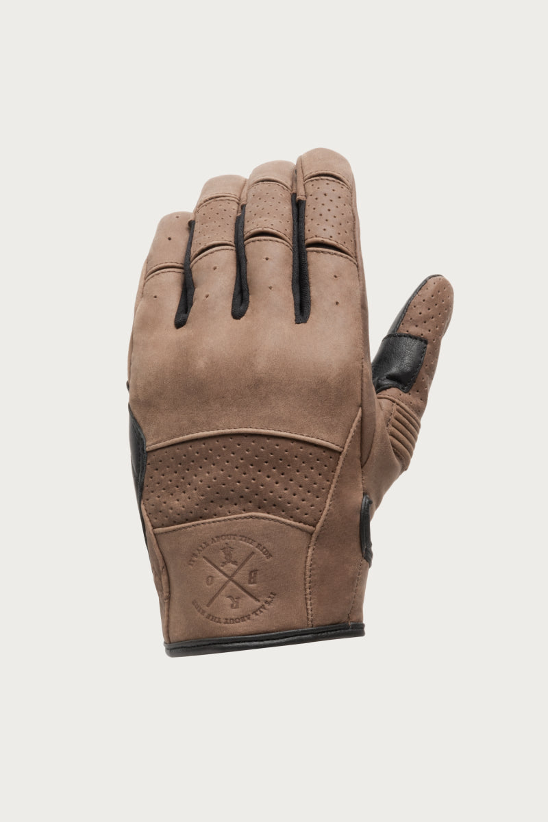 California Lady Vintage Brown Motorcycle Gloves