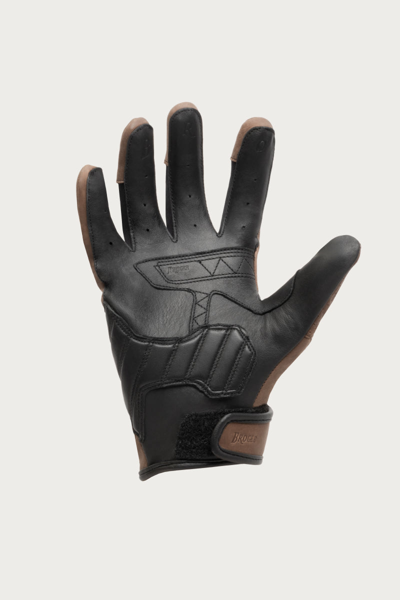 California Vintage Brown Motorcycle Gloves