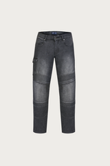 Ohio Washed Grey Motorcycle Jeans