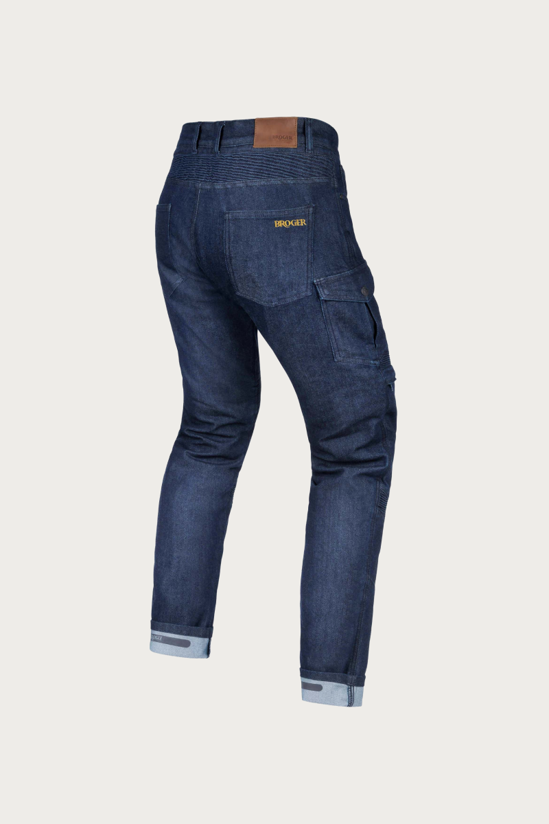 Ohio Washed Navy Motorcycle Jeans