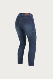 Ohio Washed Navy Motorcycle Jeans | Lady