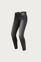 California Washed Grey Motorcycle Jeans | Lady