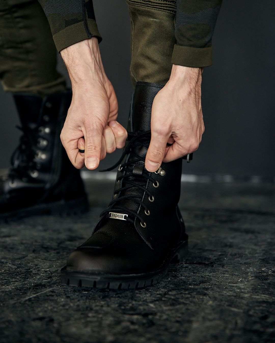 Ohio Black Motorcycle Boots